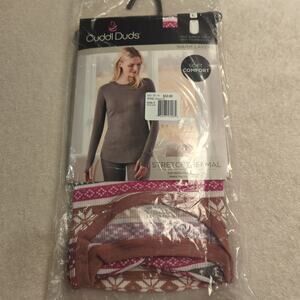 Cuddl Duds Warm Layers Long Sleeve Top, L